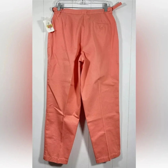 Westbound Petites SZ 10P Dress Pants Flat Front Flare Burn Coral Adjustable - Picture 5 of 8
